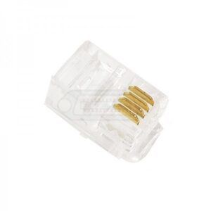 CONECTOR TELEFÓNICO RJ9 MACHO 4P/4C