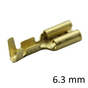 TERMINAL FASTON 6.35mm HEMBRA LATÓN CABLE 0.5-1.5mm²
