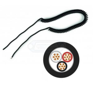 CABLE RIZADO PARA MICRÓFONOS DE COMUNICACIONES