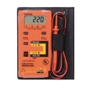 MULTIMETRO DIGITAL BOLSILLO AMPROBE DM78A 600V AC/DC