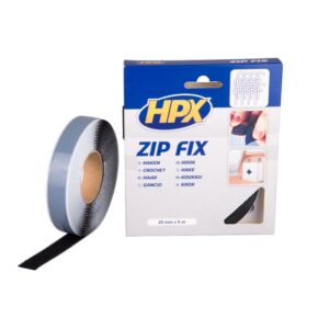 CINTA ADHESIVA VELCRO (GANCHOS) HPX ZIP FIX 20mm x 5M