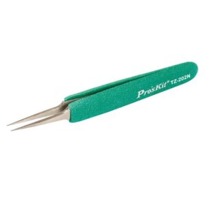 PINZAS DE PUNTAS RECTAS DE PRECISIÓN ANTIESTÁTICAS TAMAÑO 120,5mm