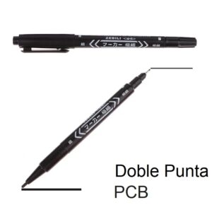 ROTULADOR DOBLE PUNTA NEGRO PARA PCB
