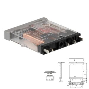 RELÉ DE POTENCIA OMRON SPDT G2RV-1-S-G DC 21V (1Co) 6A ZÓZALO