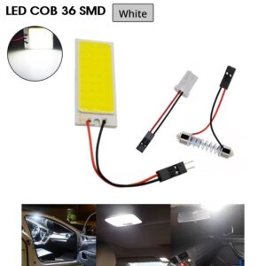 LED COB INTERIOR COCHE 36 SMD 22x50mm T10/W5W BLANCO