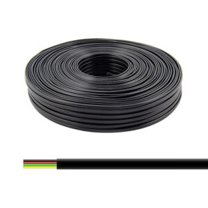 CABLE TELEFÓNICO PLANO 4 VÍAS NEGRO METRO