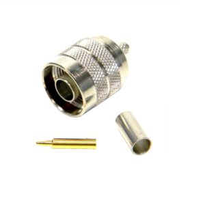 CONECTOR COAXIAL N MACHO AÉREO CRIMPAR RG-58