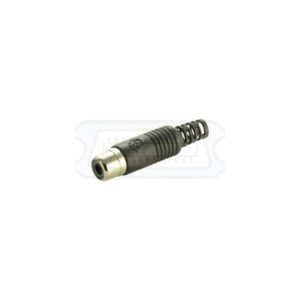 CONECTOR RCA HEMBRA PLÁSTICO NEGRO