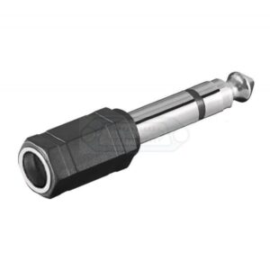 ADAPTADOR JACK 6.3mm MACHO MONO - JACK 6.3mm HEMBRA ESTÉREO