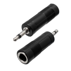 ADAPTADOR JACK 3.5mm MACHO MONO - JACK 6.3mm HEMBRA MONO