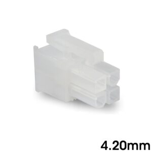 CONECTOR MINI POWER 4C HEMBRA AÉREO 4.20mm NATURAL