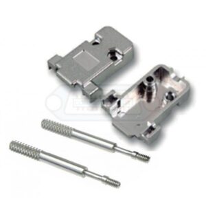 CARCASA SUB-D 9P PLÁSTICO RECTO PLATEADO