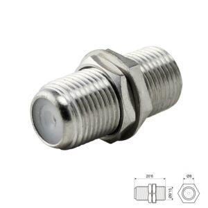 ADAPTADOR F HEMBRA -  HEMBRA CHASIS RECTO METÁLICO