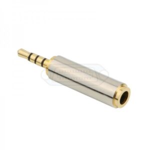 ADAPTADOR JACK 3.5mm 4P HEMBRA - JACK 2.5mm 4P MACHO
