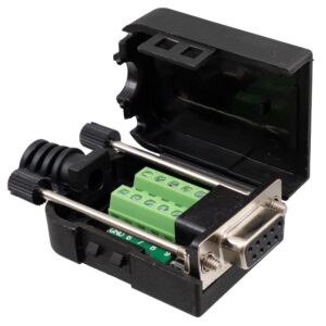 CONECTOR SUB-D 9P HEMBRA AÉREO CONEXIÓN A TORNILLO