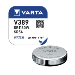 PILA BOTÓN VARTA V389 ÓXIDO DE PLATA 1.55V PACK 1U