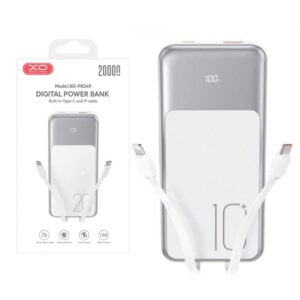 POWER BANK XO DISPLAY 20.000mAh 22.5W PD/QC 3.0 USB-C/iPhone GRIS