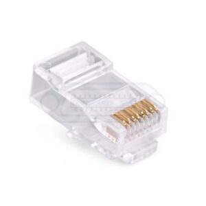 CONECTOR RJ45 CAT6 UTP GUIA INTEGRADA TRANSPARENTE