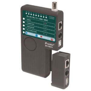 TESTER CONEXIONES REDES UTP/FTP, RJ11/12, BNC, USB