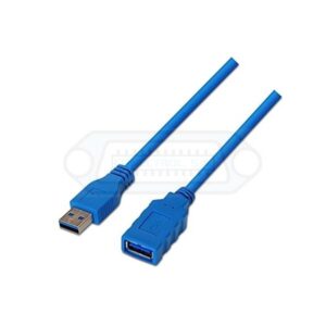 CABLE USB-A 3.0 ALARGADOR M-H AZUL 1m