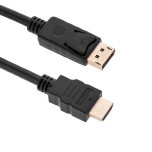 CABLE DISPLAYPORT MACHO - HDMI 1.4b MACHO NEGRO 5m
