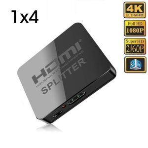 SPLITTER HDMI 1.4V 4 SALIDAS 2K&4K@30Hz 3D