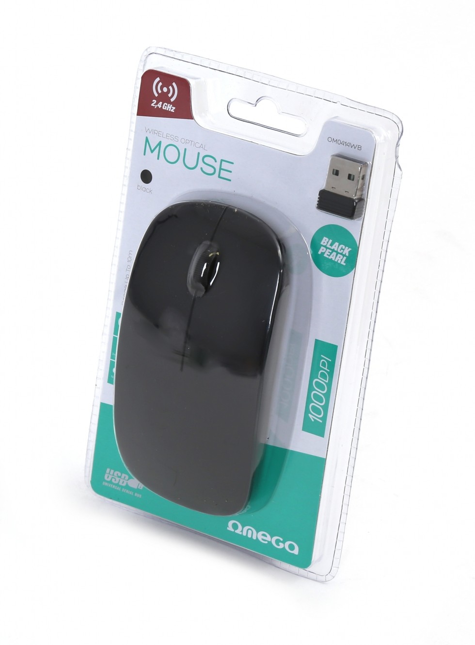 RATÓN ÓPTICO WIRELESS USB OMEGA 1000DPI NEGRO - Imagen 3