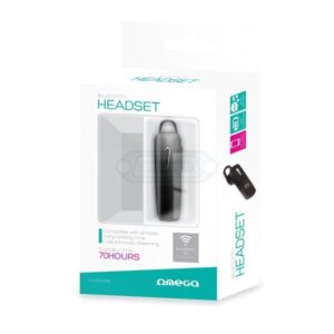 AURICULAR MANOS LIBRES BLUETOOTH 4.2 NEGRO - OMEGA