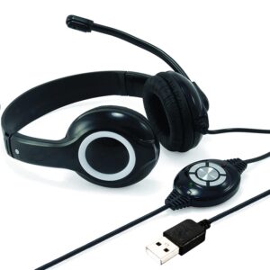 AURICULAR USB POLONA 2B CONTROL VOLUMEN CABLE 2M.