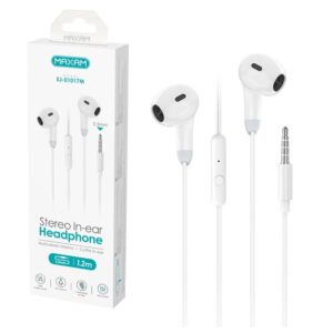 AURICULARES IN-EAR JACK 3.5mm/MICRO, BLANCO, 1.2m