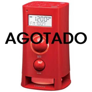 RADIO DIGITAL RDS AM/FM SANGEAN K-200 MULTIFUNCION ROJO