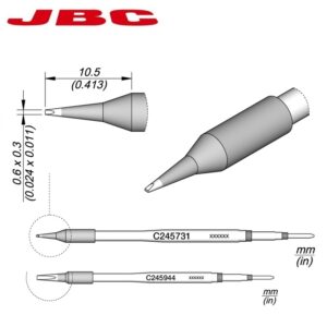 CARTUCHO JBC C245-731 CINCEL 0.6x0.3mm