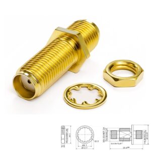 ADAPTADOR SMA HEMBRA - HEMBRA CHASIS RECTO