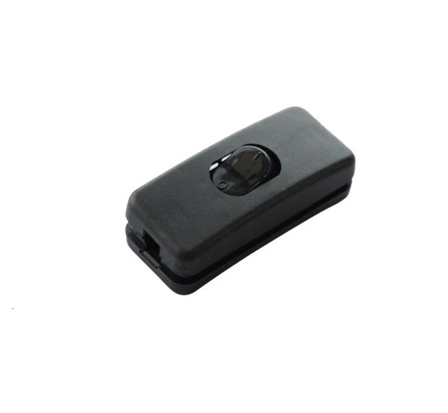 INTERRUPTOR DE PASO BALANCÍN 2A/250V NEGRO
