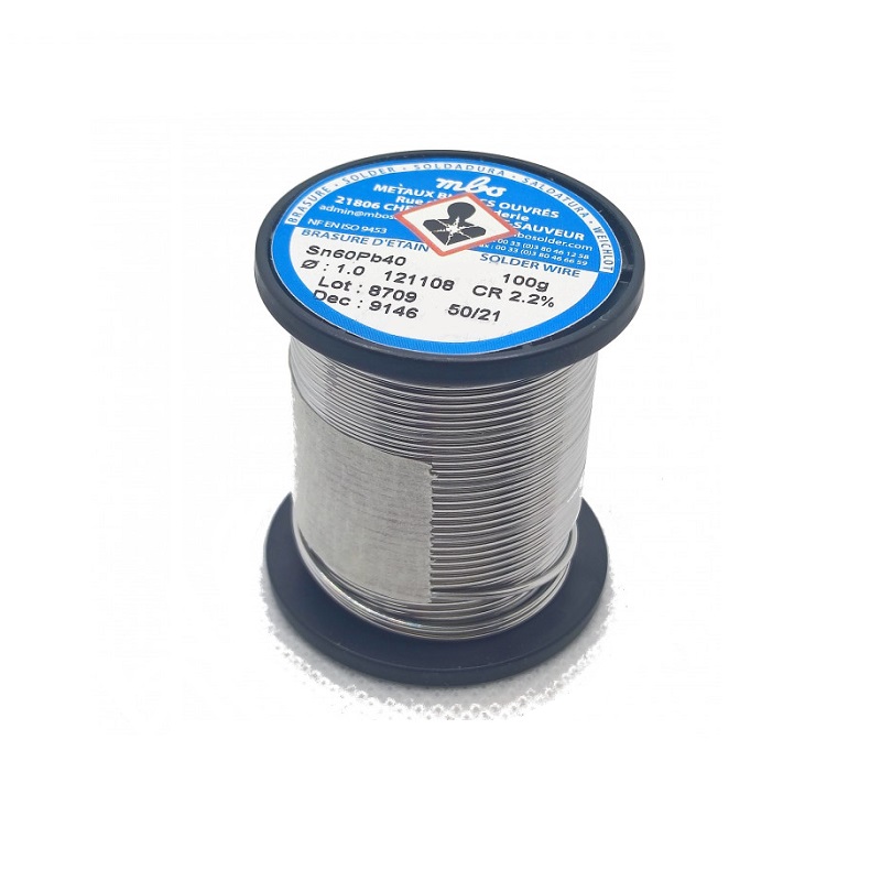 ESTAÑO MBO Ø1mm 100g BIMETAL Sn60/Pb40 CR2