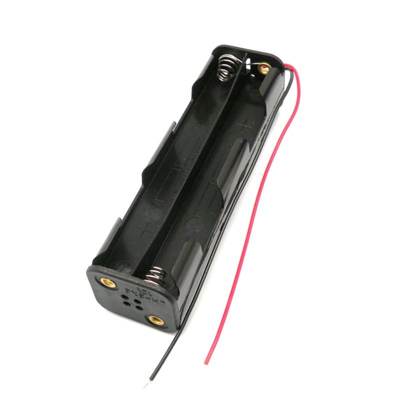 PORTAPILAS 8 PILAS AA DOBLE (4+4) LARGO CON CABLE