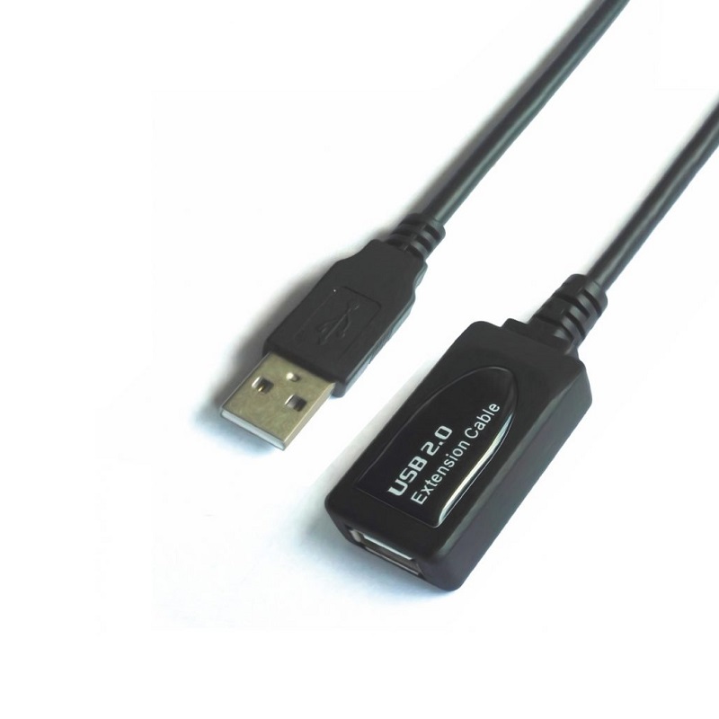 CABLE USB-A 2.0 ALARGADOR M-H AMPLIFICADO AISENS NEGRO 10m