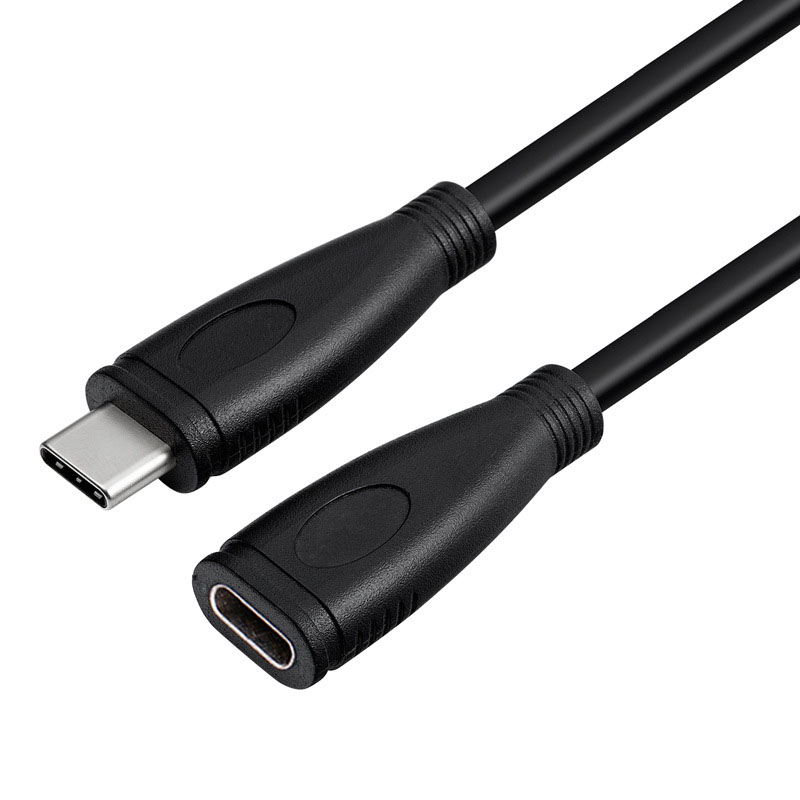 CABLE USB-C 3.1 ALARGADOR M-H GEN2 10GBPS NEGRO 3m