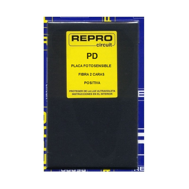 PLACA FOTOSENSIBLE FIBRA PD 100x150mm 2 CARAS POSITIVA