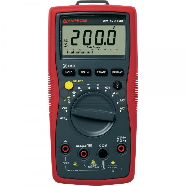 MULTÍMETRO DIGITAL AMPROBE AM-520-EUR