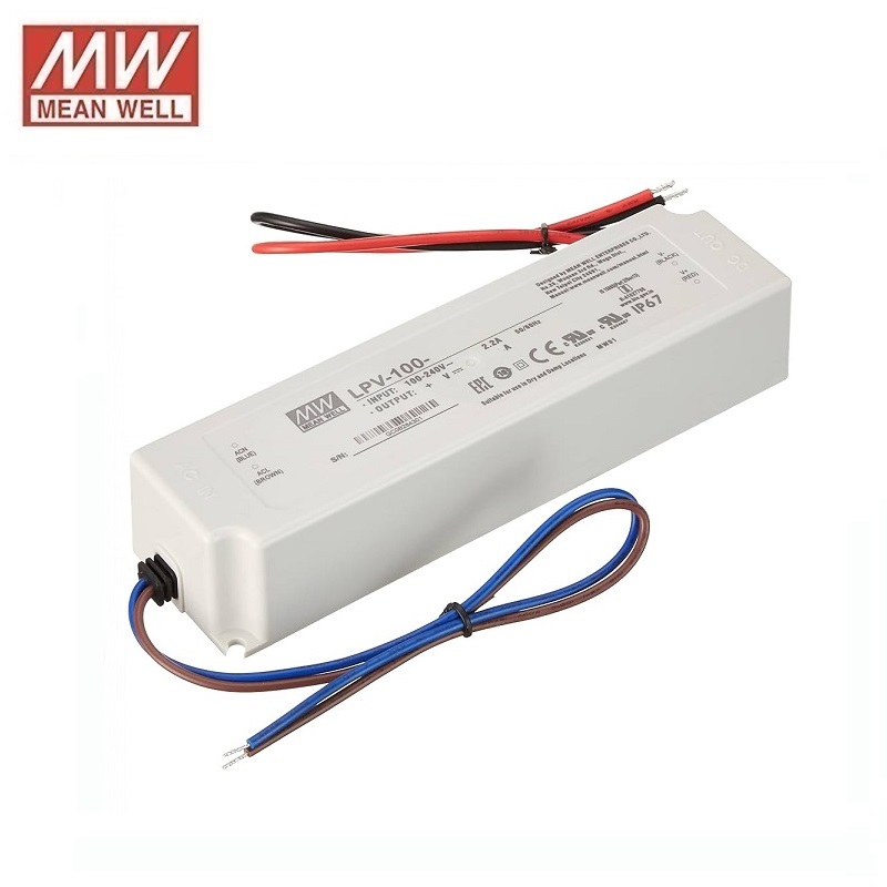 DRIVER LED IP67 DC 12V 8.5A 102W MEAN WELL VOLTAJE CONSTANTE