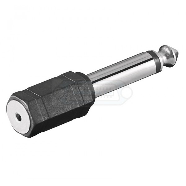 ADAPTADOR JACK 6.3mm MACHO MONO - JACK 2.5mm HEMBRA MONO