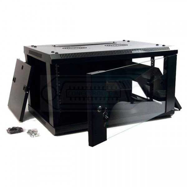 ARMARIO RACK 19" MURAL 6U F-450mm (600x450X390mm)