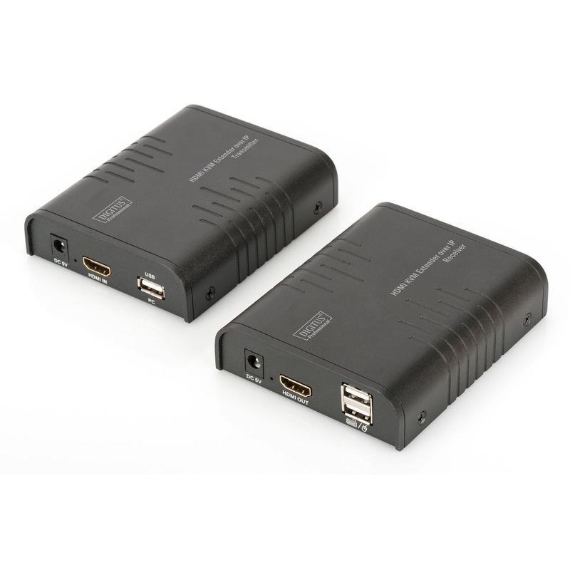 EXTENSOR HDMI IP FULL HD KVM USB UTP/FTP DIGITUS 120M