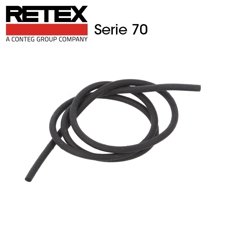 JUNTA DE CAUCHO EPDM RETEX SERIE 70 IP65 NEGRO 285mm