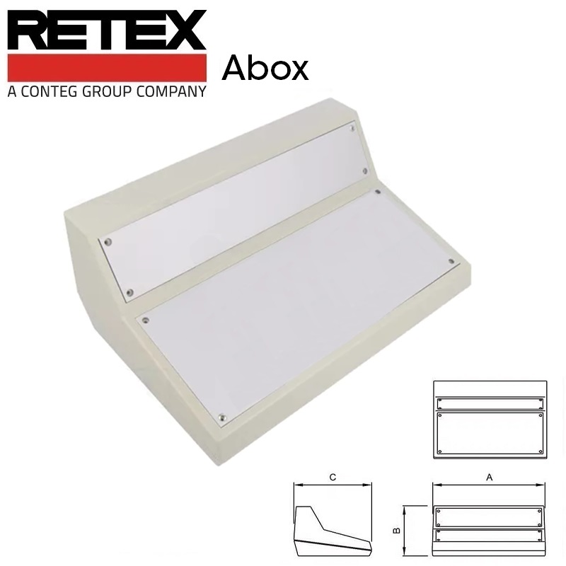 CAJA CONSOLA RETEX ABOX 5 (400x147x230mm) PLÁSTICO GRIS