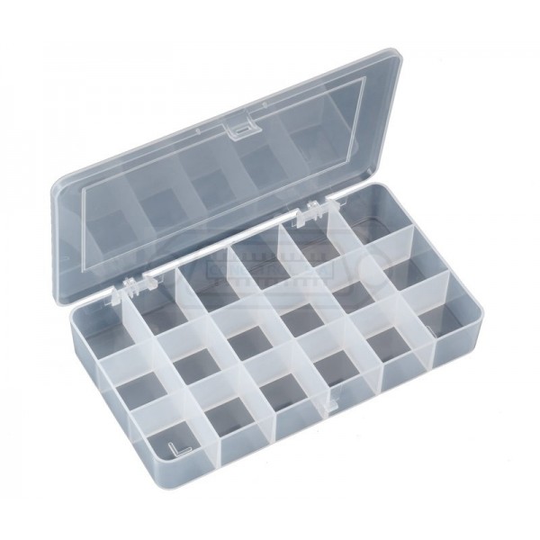 CAJA PORTACOMPONENTES 18 DEPARTAMENTOS