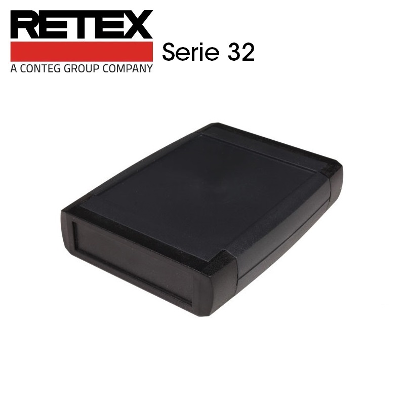 CAJA UNIVERSAL ABS RETEX SERIE 32 (120x75x30mm) NEGRO