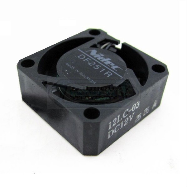 VENTILADOR AXIAL DC 12V NIDEC 25x25x10mm 2 CABLES