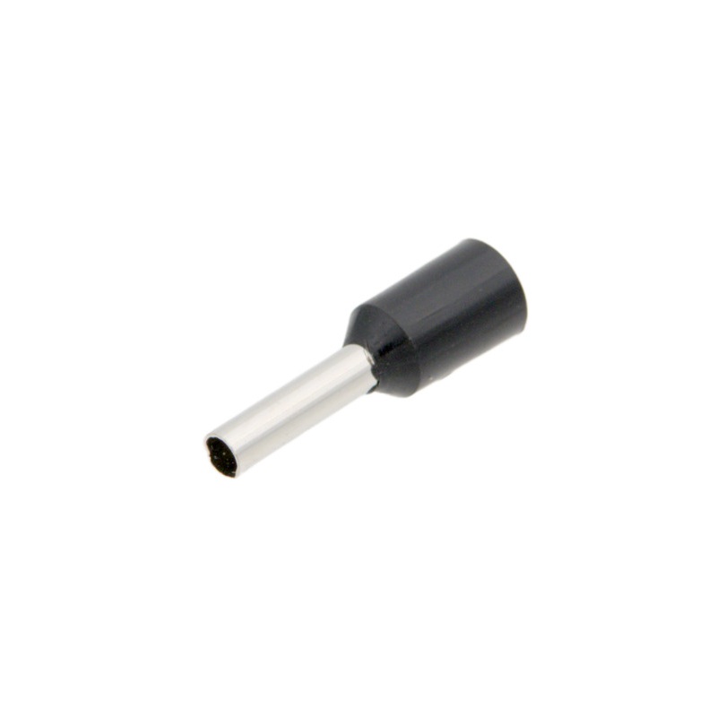 PUNTERA HUECA AISLADA Ø2.0mm 1.50mm² (AWG16) NEGRO